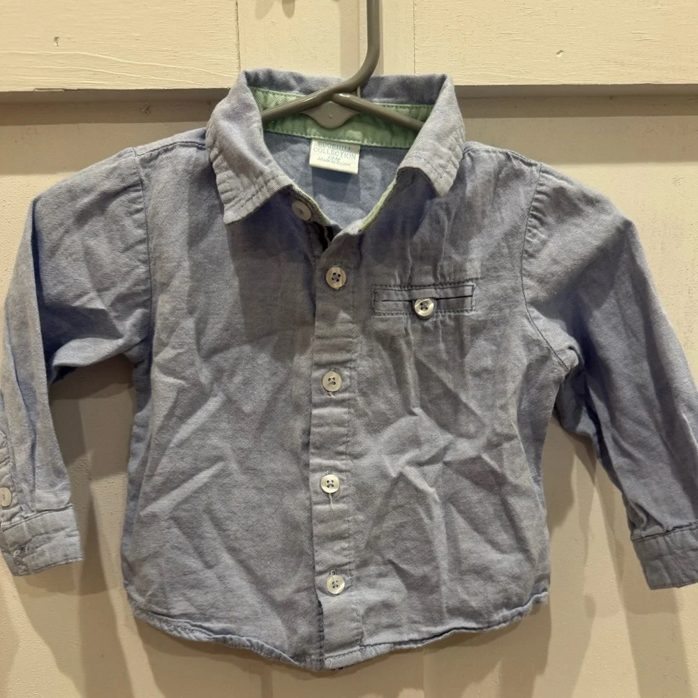 Edgehill Collection Light Blue Button Down Shirt